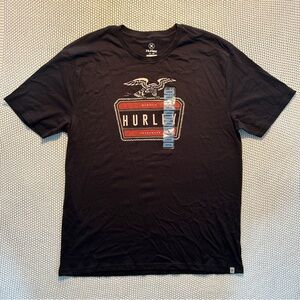 Hurley Black and Red Graphic Tee NWOT 100% Cotton